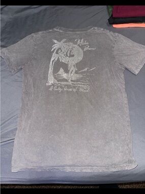 Mens Salt Life Gray Washed / Marble Tie Dye Tshirt Medium